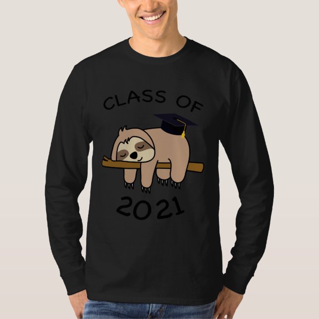 Camiseta Graduación Clase De 2021 Graduado Graduado Graduad (Anverso)