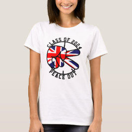 Camiseta Graduación Clase De 2025 Peace Out UK Graduate