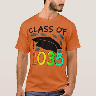 Camiseta Graduación Clase de 2035 Imprime el espacio PreK 1