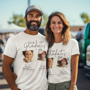 Camiseta Graduación conjunta instantánea de fotografía