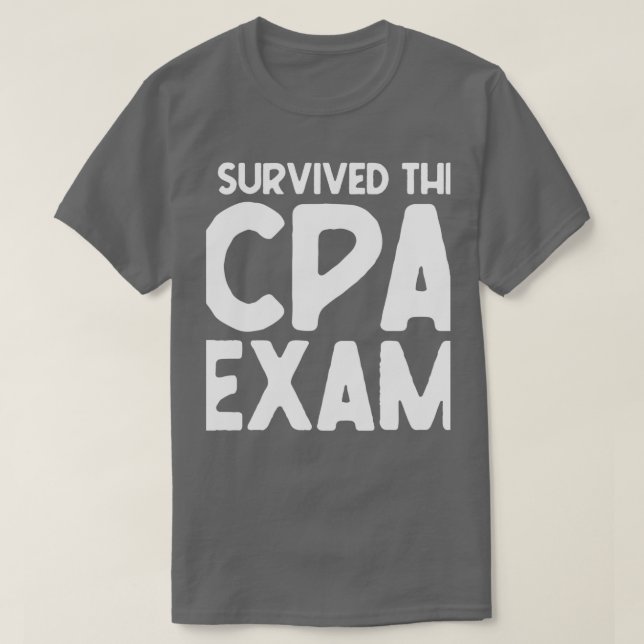 Camiseta Graduación Contable Del Examen De CPA (Diseño del anverso)