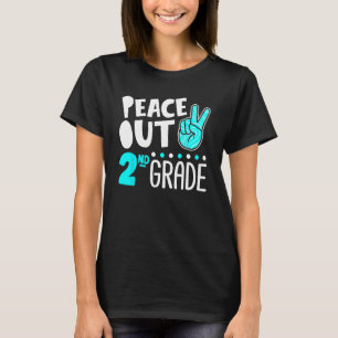 Camiseta Graduación de 2º grado de Peace Out Day School Boy