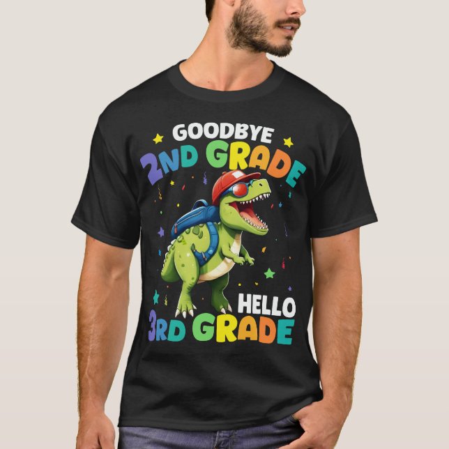 Camiseta Graduación de 2º grado T Rex Dinosaur (Anverso)