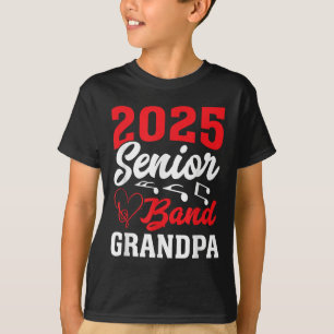 Camiseta Graduación De 2025 De Band Senior Grandpa Cl De 20