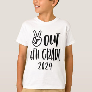 Camiseta Graduación de 6° grado de tinte en el último día d