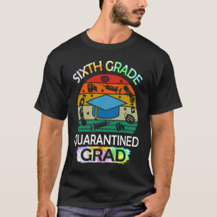 Camiseta Graduación de 6to Grado Cuarentena Senior 2021 Gra