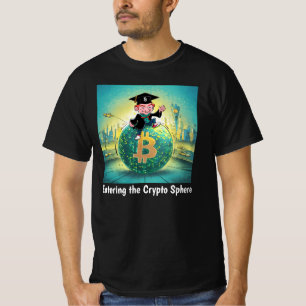 Camiseta Graduación de Bitcoin negro