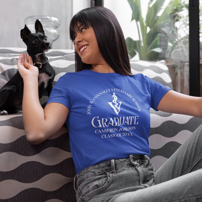 Camiseta Graduación de Blue Veterinary School Personalizada (Subido por el creador)