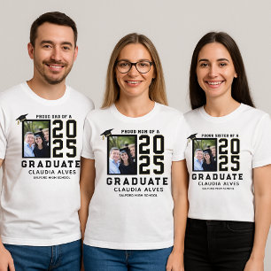 Camiseta Graduación de correspondencia personalizada con fa
