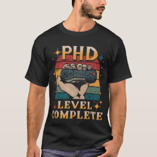 Camiseta Graduación de Doctorado Completa a Nivel de Doctor
