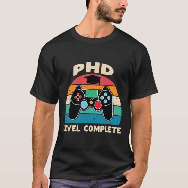 Camiseta Graduación De Doctorado Completa De Nivel Phd Para (Anverso)