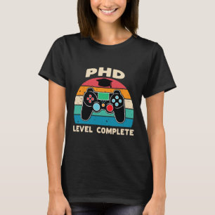 Camiseta Graduación De Doctorado Completa De Nivel Phd Para
