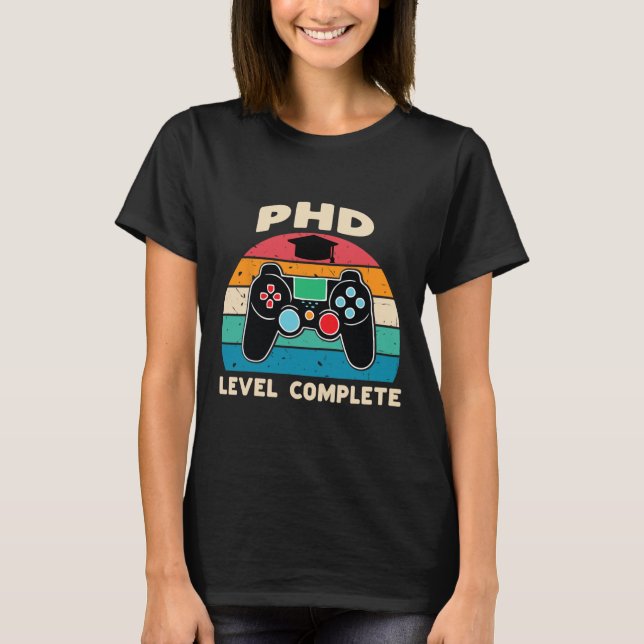 Camiseta Graduación De Doctorado Completa De Nivel Phd Para (Anverso)