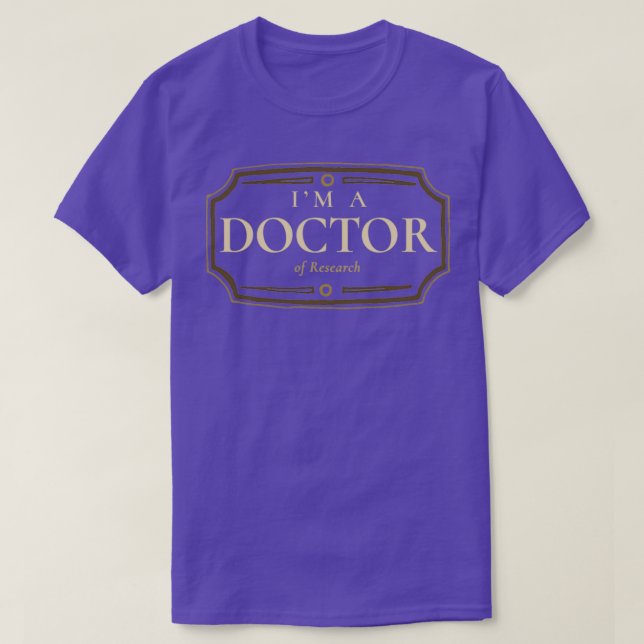 Camiseta Graduación de doctorado de investigación 1 (Diseño del anverso)