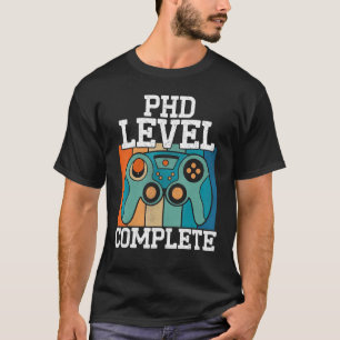Camiseta Graduación de doctorado de nivel PhD completa