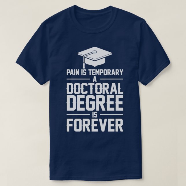 Camiseta Graduación de doctorado en doctorado de posgrado p (Diseño del anverso)