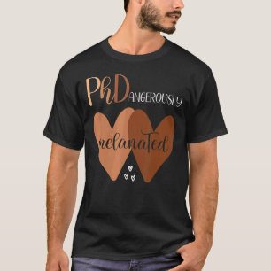 Camiseta Graduación De Doctorado En Doctorado Melanizado Po
