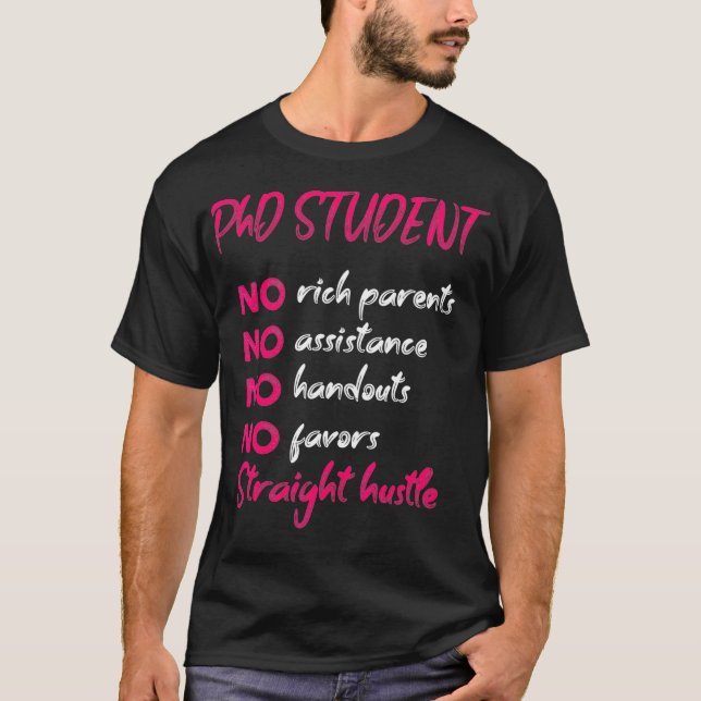 Camiseta Graduación de doctorado en tesis de doctorado para (Anverso)