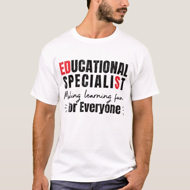 Camiseta Graduación de especialista en educación (Anverso)