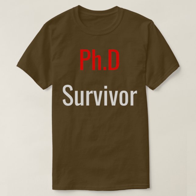 Camiseta Graduación de estudiante de doctorado para supervi (Diseño del anverso)
