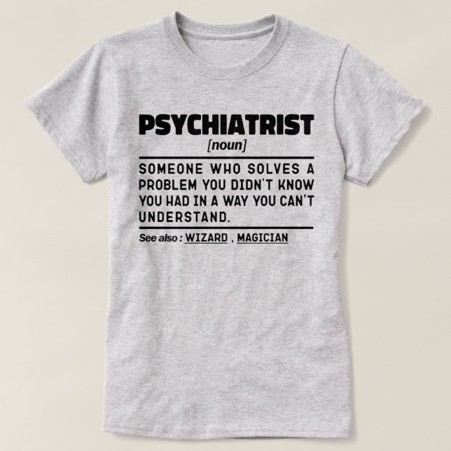 Camiseta Graduación de estudiante psiquiatra moderna (Diseño del anverso)