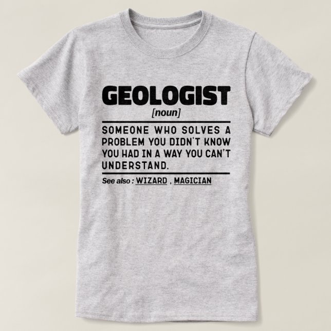 Camiseta Graduación de estudiantes de Geología Noun Geology (Diseño del anverso)
