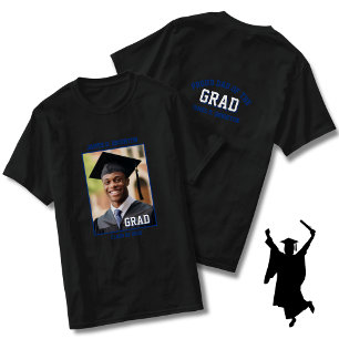 Camiseta Graduación de foto de Blue Proud Dad