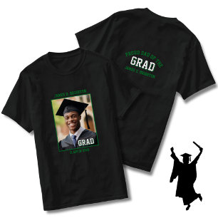 Camiseta Graduación de foto de Green Proud Dad