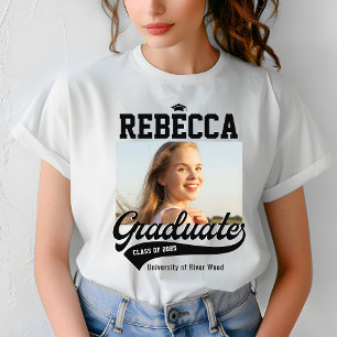 Camiseta Graduación de fotografía de graduados universitari