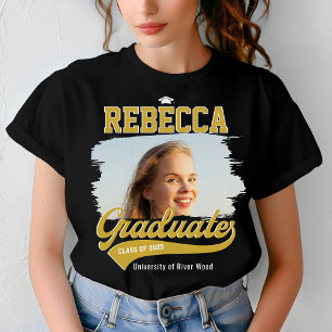 Camiseta Graduación de fotografía de graduados universitari