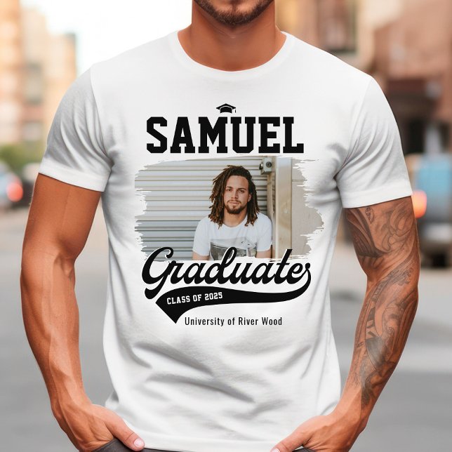Camiseta Graduación de fotografía de graduados universitari (Subido por el creador)