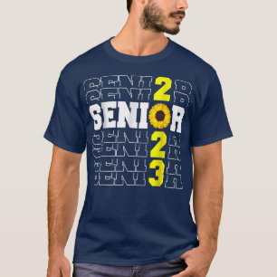Camiseta Graduación de Girasol Clase Superior de 2023 23 Gr