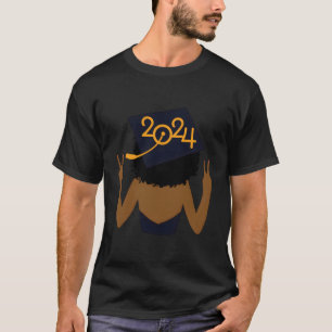 Camiseta Graduación De Gradua De Chica Negro Africano De 20