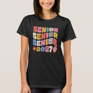 Camiseta Graduación De Groovy Senior 2027 De Vuelta A La Cl