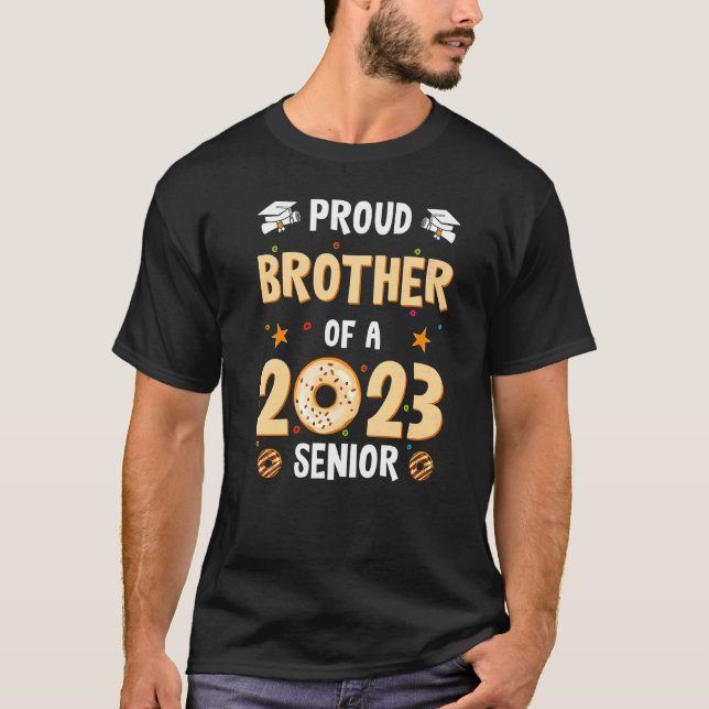 Camiseta Graduación De Hermano Masculino De Gradu Superior  (Anverso)