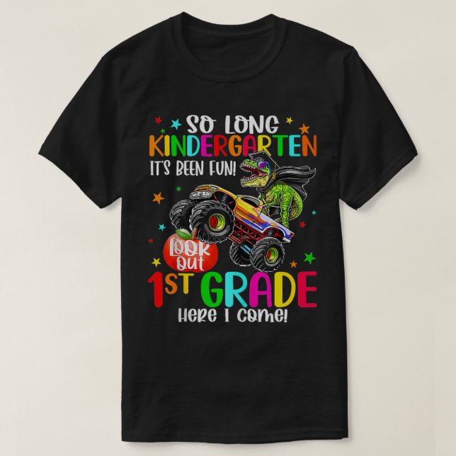 Camiseta Graduación de jardines de infancia 1º grado Aquí I (Diseño del anverso)