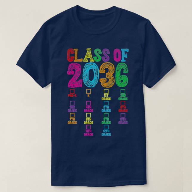 Camiseta Graduación de jardines de infancia Clase de Huella (Diseño del anverso)