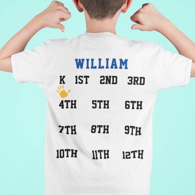 Camiseta Graduación de jardines de infancia con huella manu (Subido por el creador)