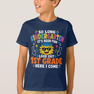 Camiseta Graduación de Kinder Último Día Niños de 1er Grado