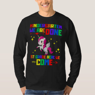 Camiseta Graduación De Kindergarten Unicornio Magico Para C