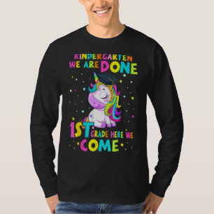 Camiseta Graduación De Kindergarten Unicornio Magico Para C