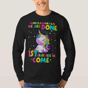 Camiseta Graduación De Kindergarten Unicornio Magico Para C