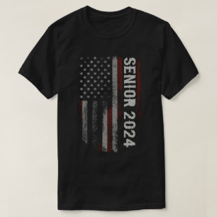 Camiseta Graduación De La Bandera Estadounidense En 2024