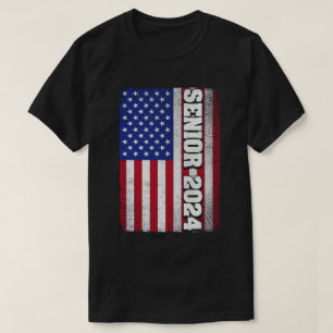 Camiseta Graduación De La Bandera Estadounidense En 2024