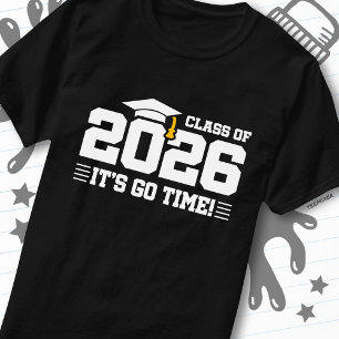 Camiseta Graduación de la Clase de 2026 Es Hora de Empezar