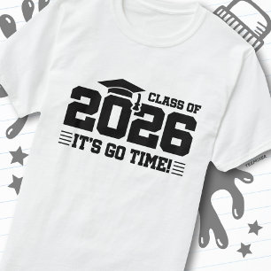 Camiseta Graduación de la Clase de 2026 ¡Es Hora de Empezar