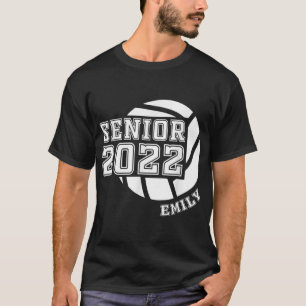 Camiseta Graduación de la clase de jugador senior de voleib