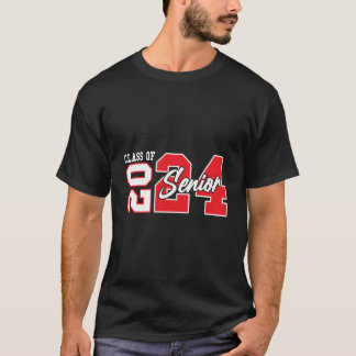 Camiseta Graduación de la clase superior de 2024 Feliz últi
