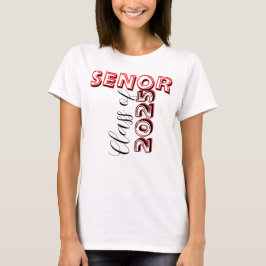 Camiseta graduación de la clase superior personalizada de 2