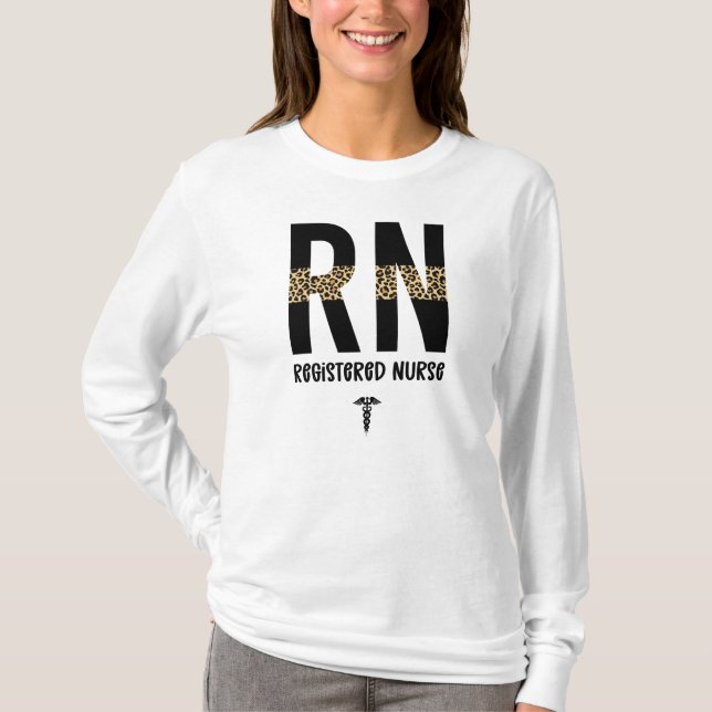 Camiseta Graduación de la enfermera Cheetah de RN (Anverso)